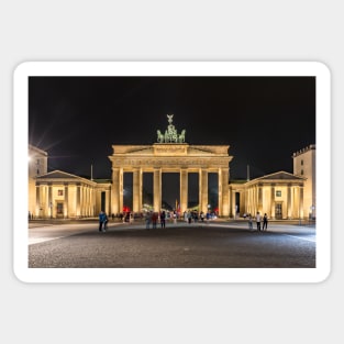 The Brandenburg Gate at Night - Berlin, Germany Sticker